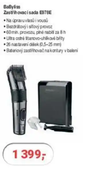 BaByliss Zastřihovací sada E978E
