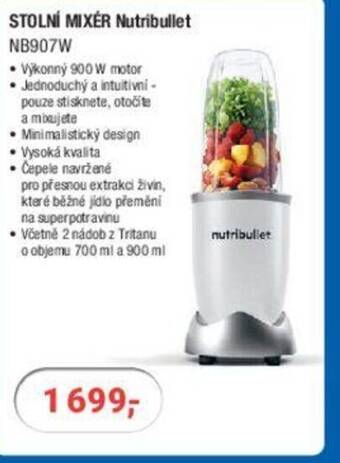 Planeo Elektro STOLNÍ MIXÉR Nutribullet NB907W nabídka