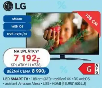 Planeo Elektro LG LED SMART TV nabídka