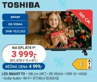 Planeo Elektro TOSHIBA LED SMART TV nabídka