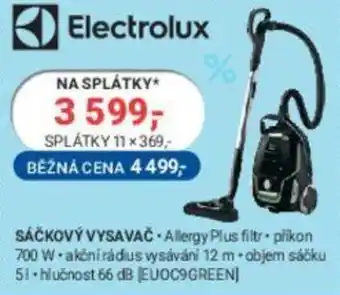 Planeo Elektro SÁČKOVÝ VYSAVAČ nabídka