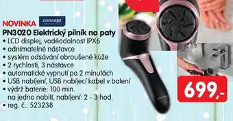 PN3020 Elektrický pilník na paty