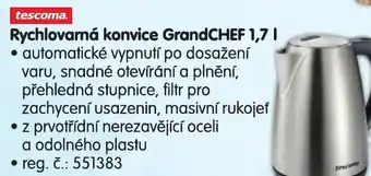 Rychlovarná konvice GrandCHEF 1,7 L