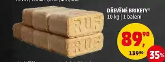 Penny Market Dřevěné brikety, 10 kg nabídka