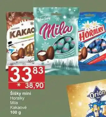 Jip Šišky mini horalky mila kakaové, 100 g nabídka