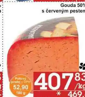 Jip Gouda 50% s červeným pestem, 100 g nabídka