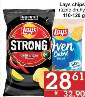 Jip Lays chips různé druhy, 110-120 g nabídka
