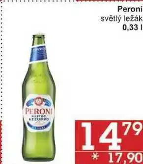 Peroni světlý ležák, 0,33 l