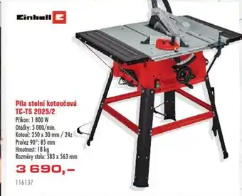 Uni Hobby Pila stolní kotoučová TC-TS 2025/2 nabídka