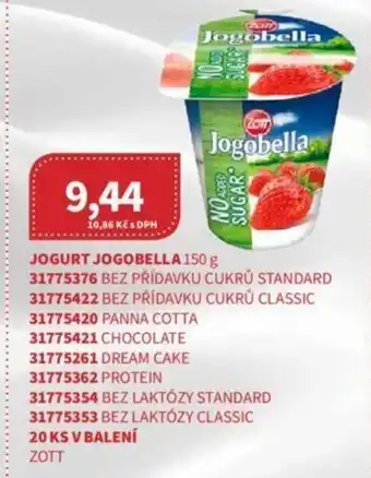 Kubík potraviny JOGURT JOGOBELLA 150 g nabídka