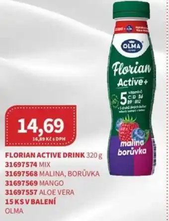 Kubík potraviny FLORIAN ACTIVE DRINK 320 g nabídka