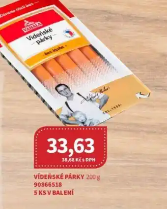 Kubík potraviny VÍDEŇSKÉ PÁRKY 200 g nabídka