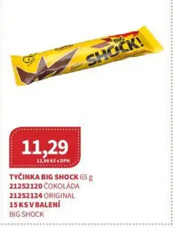 Kubík potraviny TYČINKA BIG SHOCK 65 g nabídka