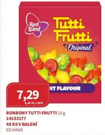 Kubík potraviny BONBONY TUTTI FRUTTI 15 g nabídka