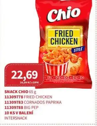 Kubík potraviny SNACK CHIO 65 g nabídka