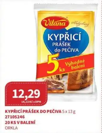 Kubík potraviny KYPŘICÍ PRÁŠEK DO PEČIVA 5 x 13 g nabídka