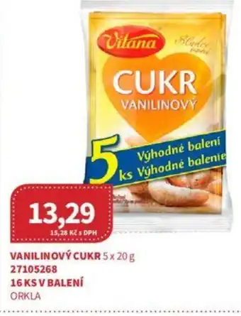 Kubík potraviny VANILINOVÝ CUKR 5 x 20 g nabídka