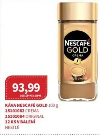 Kubík potraviny KÁVA NESCAFÉ GOLD 100 g nabídka