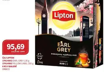 Kubík potraviny ČAJ LIPTON EARL GREY 138 g nabídka