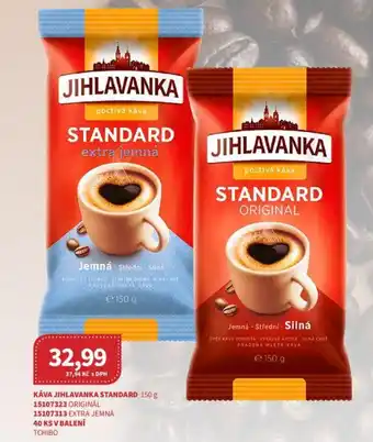 Kubík potraviny KÁVA JIHLAVANKA STANDARD 150 g nabídka