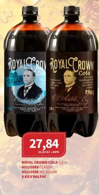 Kubík potraviny ROYAL CROWN COLA 1,33 l. nabídka