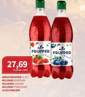 Kubík potraviny SIRUP FRUPPER 0,75 l. nabídka