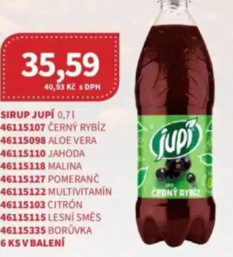 Kubík potraviny SIRUP JUPÍ 0,7 l. nabídka