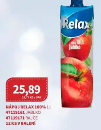 Kubík potraviny NÁPOJ RELAX 100% 1 l. nabídka