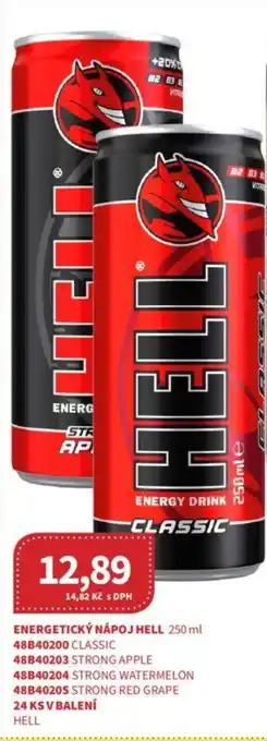 Kubík potraviny ENERGETICKÝ NÁPOJ HELL 250 ml nabídka
