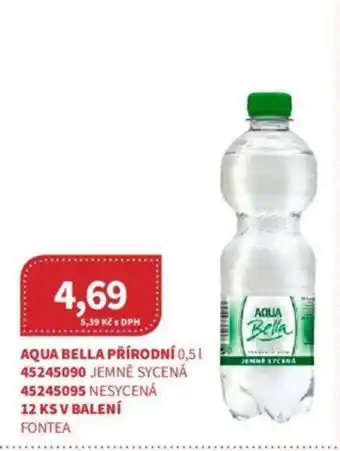 AQUA BELLA PŘÍRODNÍ 0,5 l.