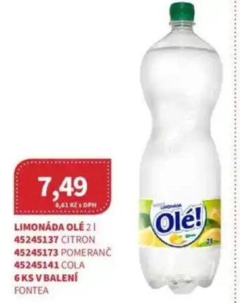 Kubík potraviny LIMONÁDA OLÉ 2 l. nabídka