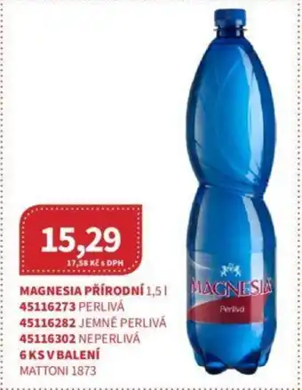 Kubík potraviny MAGNESIA PŘÍRODNÍ 1,5 l. nabídka