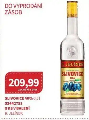 SLIVOVICE 40% 0,5 l.