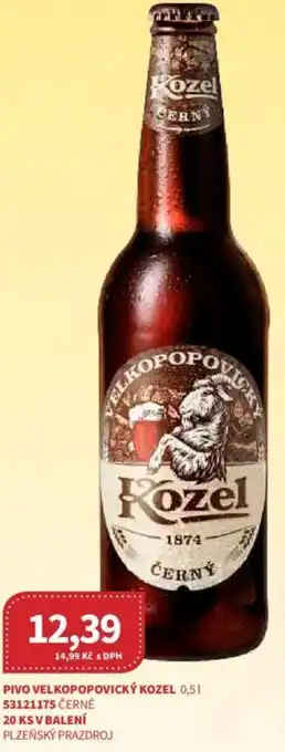 Kubík potraviny PIVO VELKOPOPOVICKÝ KOZEL 0,5 l. nabídka