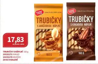 Kubík potraviny TRUBIČKY S NÁPLNÍ 160 g nabídka