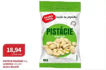 Kubík potraviny PISTÁCIE PRAŽENÉ 60 g nabídka