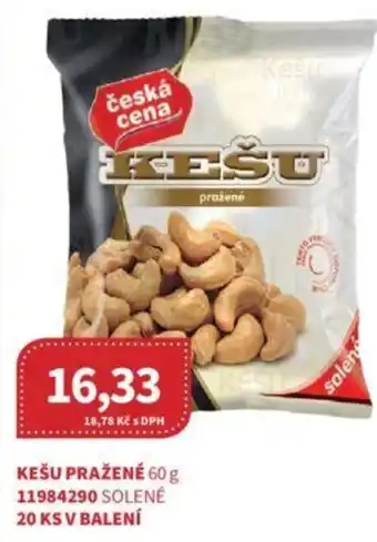 Kubík potraviny KEŠU PRAŽENÉ 60 g nabídka