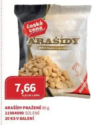 Kubík potraviny ARAŠÍDY PRAŽENÉ 80 g nabídka