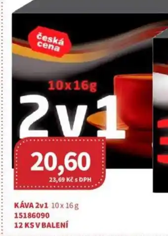 Kubík potraviny KÁVA 2v1 10 x 16 g nabídka