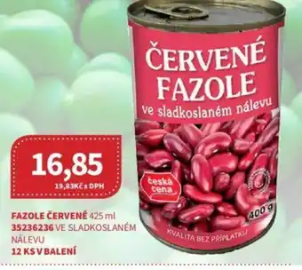Kubík potraviny FAZOLE ČERVENÉ 425 ml nabídka