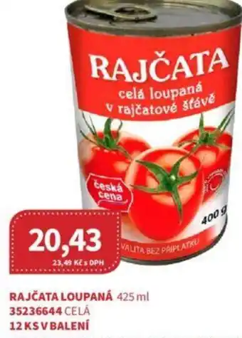 Kubík potraviny RAJČATA LOUPANÁ 425 ml nabídka