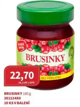 Kubík potraviny BRUSINKY 180 g nabídka