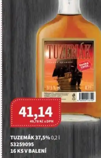 Kubík potraviny TUZEMÁK 37,5% 0,2L nabídka