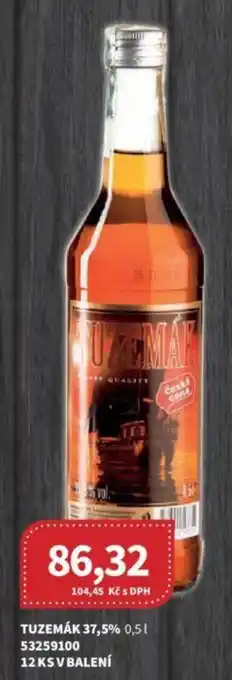 Kubík potraviny TUZEMÁK 37,5% 0,5L nabídka