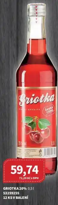 Kubík potraviny GRIOTKA 20% 0.5L nabídka