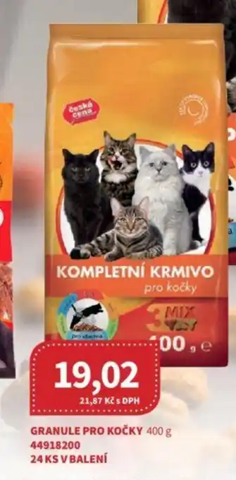Kubík potraviny GRANULE PRO KOČKY 400 g nabídka