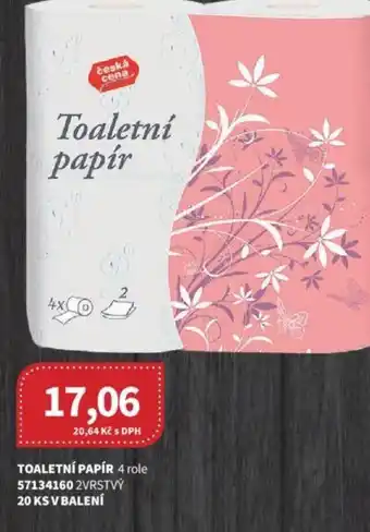 Kubík potraviny TOALETNÍ PAPÍR 4 role nabídka