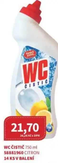Kubík potraviny WC ČISTIČ 750 ml nabídka