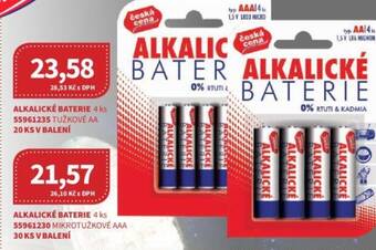 Kubík potraviny ALKALICKÉ BATERIE 4 ks nabídka