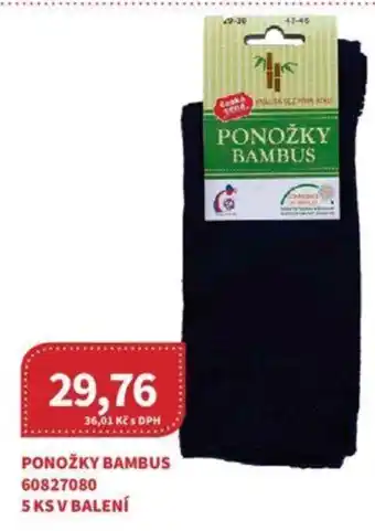 Kubík potraviny PONOŽKY BAMBUS nabídka